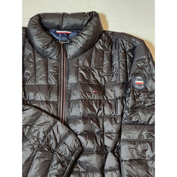 Tommy Hilfiger Men's 3XL Black Packable Puffer Jacket – Lightweight & Insulated - Picture 11 of 11